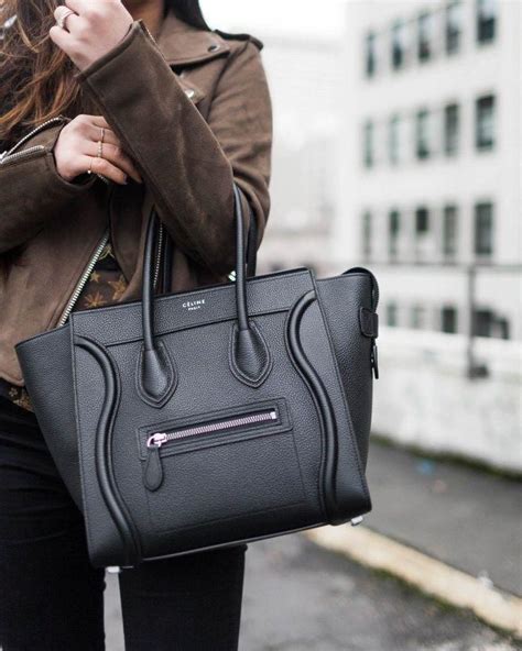 celine black 2021 micro luggage tote|Celine luggage micro shopper calfskin.